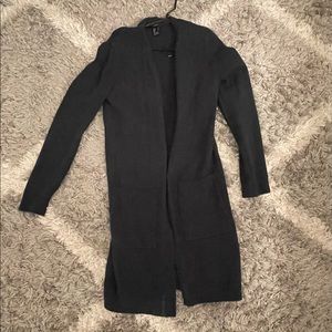 Teal knit cardigan size large